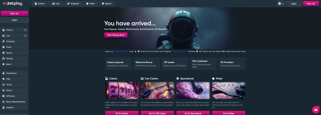 Betplay - Casino Crypto Regulado por DGOJ Con Licencia Española